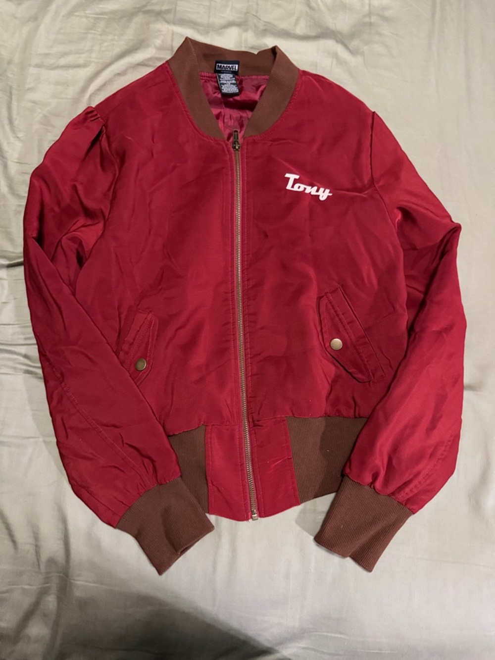 Red 'Tony' Stark Industries Bomber Jacket